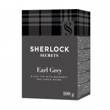 Чай черный листовой со вкусом бергамота и лимона Earl Grey Sherlock Secrets 100 г