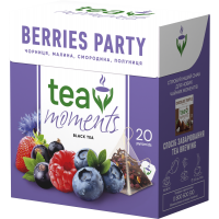 Чай чорний зі смаком лісових ягід Berries Party Tea Moments 20 пірамідок 36 г
