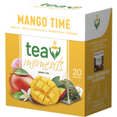 Чай зелений зі смаком манго Mango Time Tea Moments 20 пірамідок 34 г