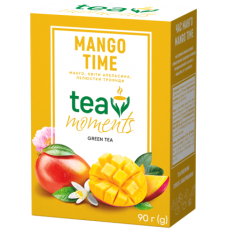 Чай зеленый листовой со вкусом манго Mango Time Tea Moments 90 г