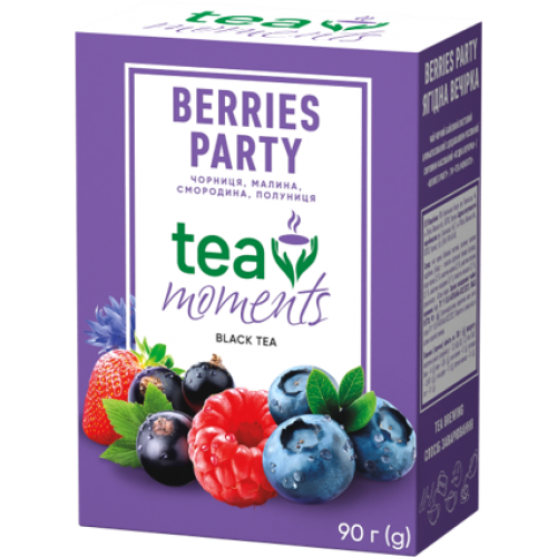 Чай черный листовой со вкусом лесных ягод Berries Party Tea Moments 90 г