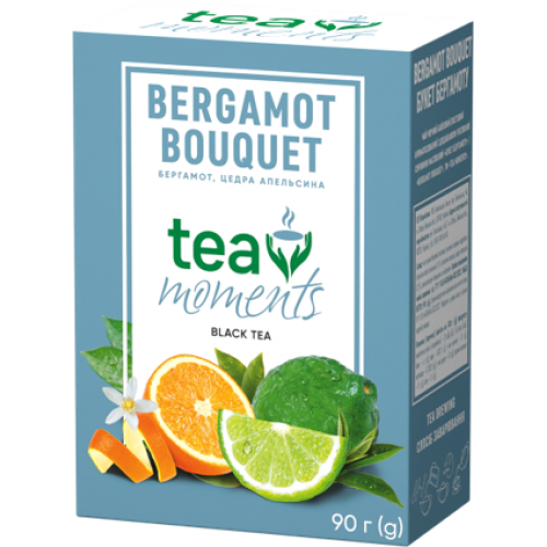 Чай чорний листовий зі смаком бергамоту Bergamot Bouquet Tea Moments 90 г