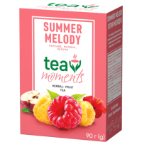 Чай фруктово-ягідний листовий зі смаком малини Summer Melody Tea Moments 90 г