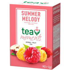 Чай фруктово-ягодный листовой со вкусом малины Summer Melody Tea Moments 90 г