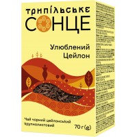 Чай чорний байховий крупнолистовий Улюблений Цейлон Трипільське Сонце 70 г