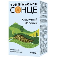 Чай зелений байховий листовий Класичний Трипільське Сонце 80 г